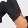 Lecco 80 Denier Hold Ups - Black